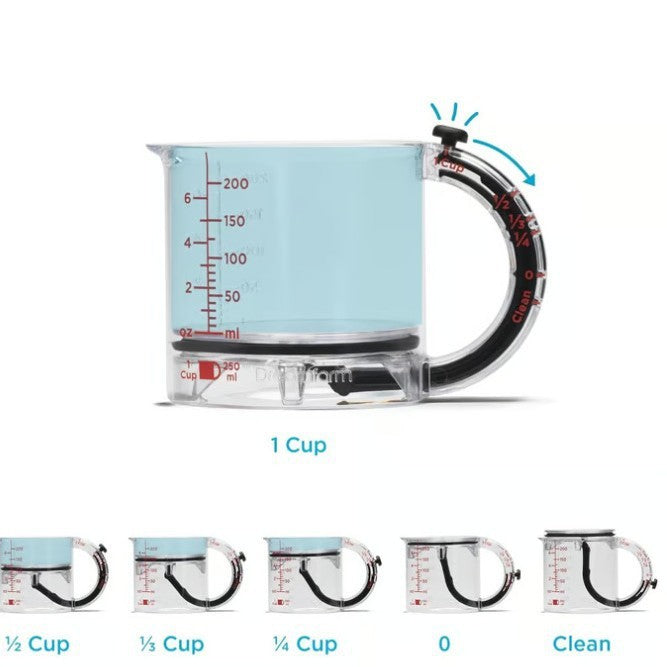 4-In-1 Adjustable Measuring Cup Multi-Functional Measuring Cup